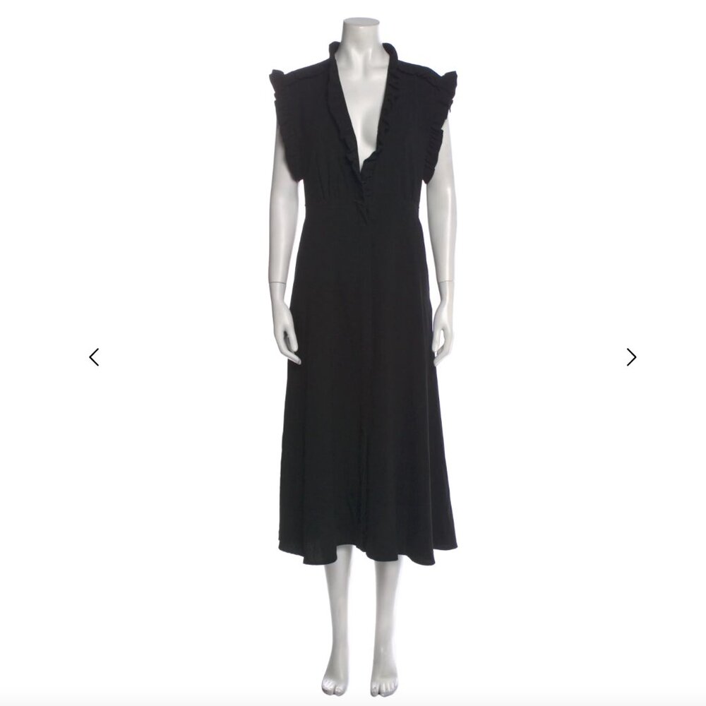 Iro V-Neck Midi Length Dress